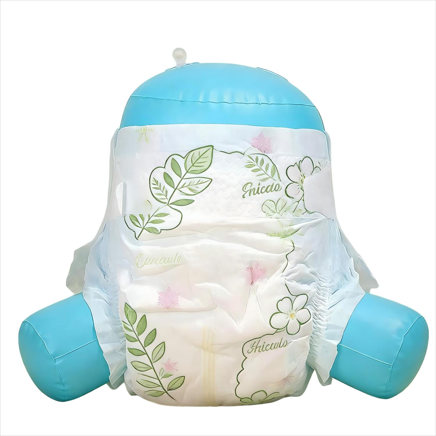 Customized Ultra Absorbent Thick Disposable Baby Diapers Pants / Babies Nappies