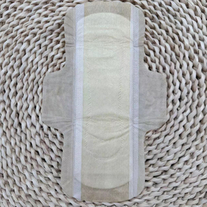 Biodegradable Natural Bamboo Fiber Ladies Menstrual Sanitary Napkins / Women Pads 240mm in Bulk