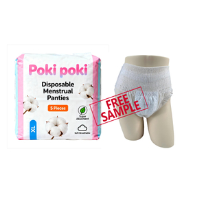 Natural Pure Cotton Feminine Care Non-woven Disposable Sanitary Pants / Menstrual Panties