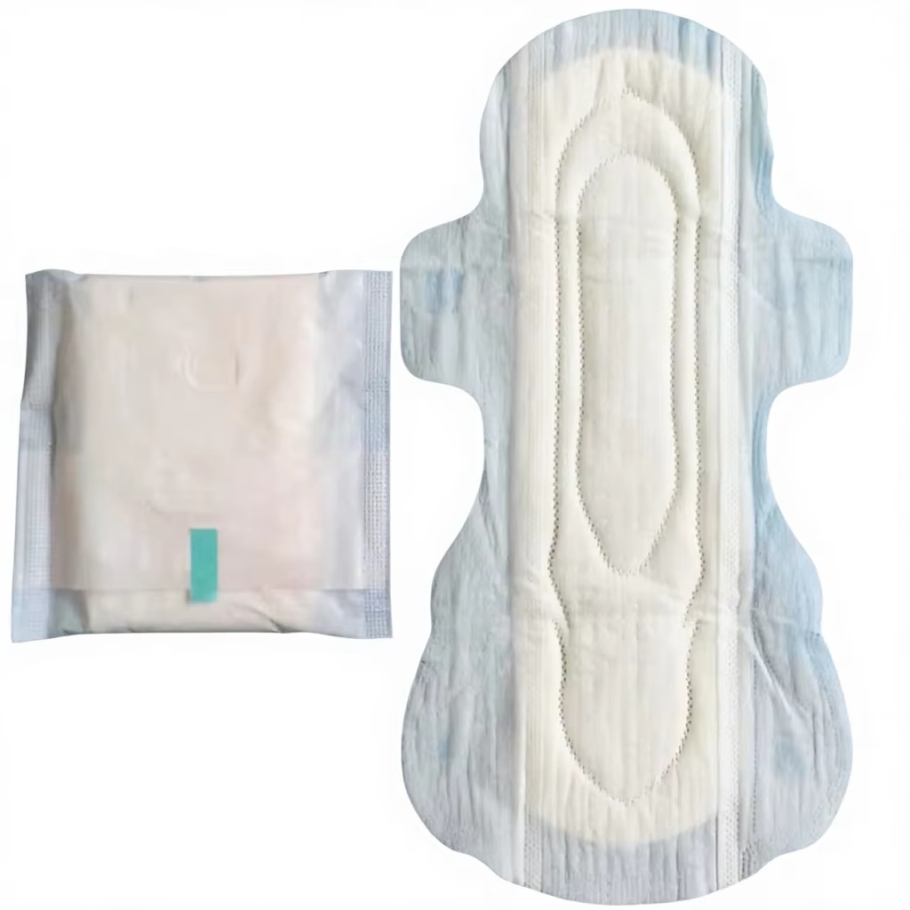 Ultra Absorbent Cotton Soft Breathable 290mm Night Use Ladies Disposable Sanitary Pads