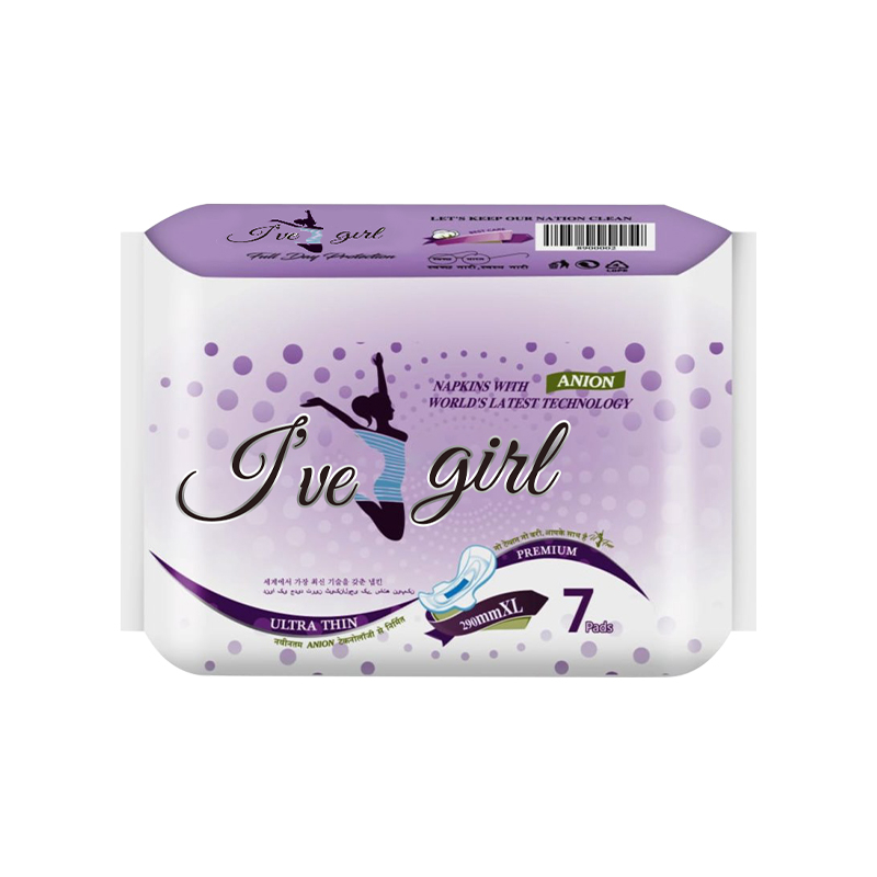 Night Use Anti-bacterial Skin Friendly Winged Disposable Sanitary Napkins