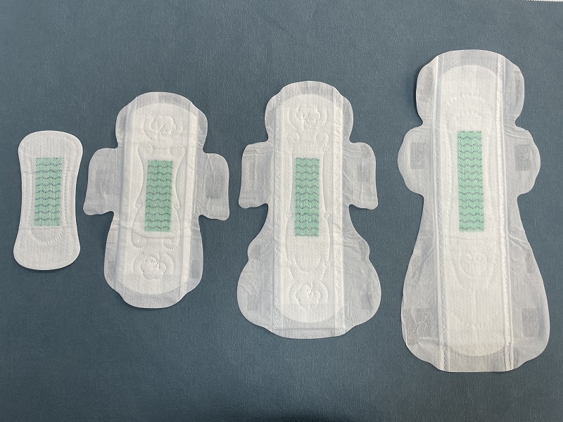 Maxi / Super Size 360mm Green Negative Ion Chip Ladies Disposable Menstrual Sanitary Pads