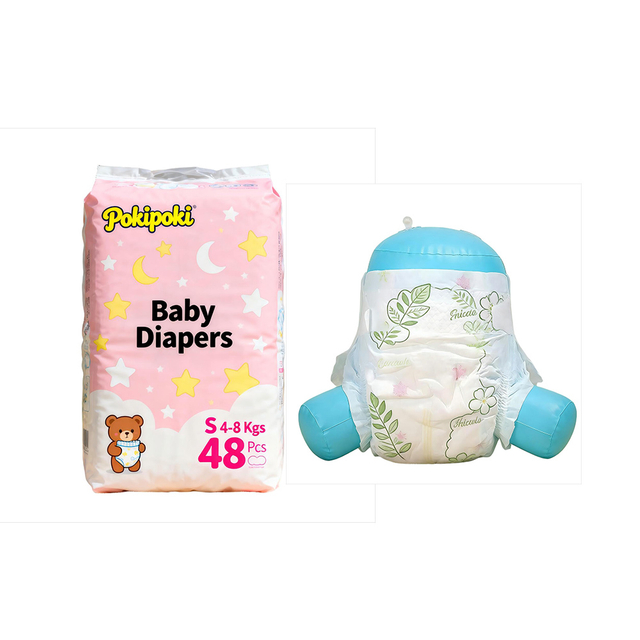 Customized Ultra Absorbent Thick Disposable Baby Diapers Pants / Babies Nappies