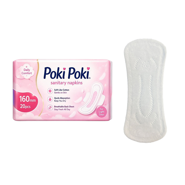 Cotton Soft Like Light Flow Ladies Menstrual Period Sanitary Pads / Panty Liners