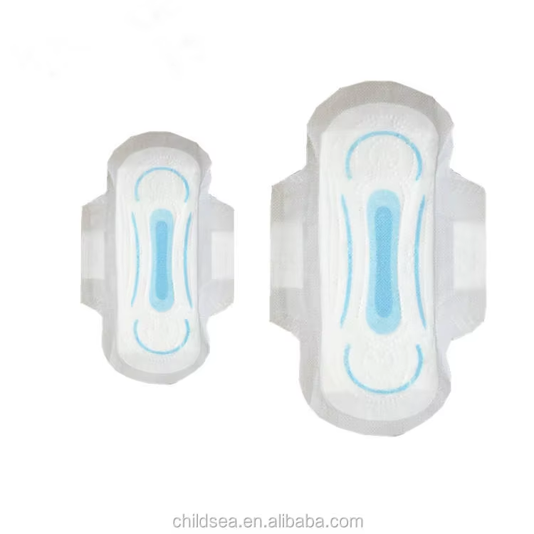 Daytime 245mm Blue Anion Chip Ladies Disposable Menstrual Sanitary Pads For Vietnam