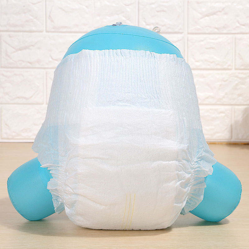 Cotton Soft Top Surface Breathable Clothlike Back Sheet Disposable Baby Diapers Nappies with Magic Tape
