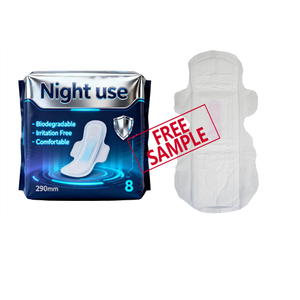 Biodegradable Pure Cotton Feminine Care Overnight Comfortable Ladies Disposable Sanitary Napkins