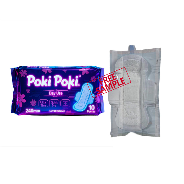 China Factory Hot Sale Cotton Soft Breathable Female Menstrual Period Sanitary Pads for Women