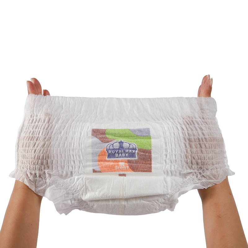Factory Own Brand Royalmax Cotton Soft Disposable Pull Up Baby Diaper Pants