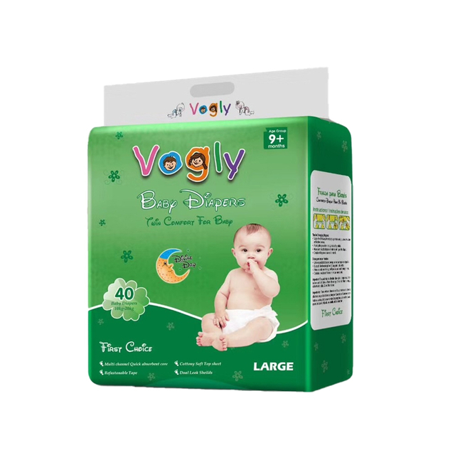 Natural Soft Wet Private Labels Disposable Diaper Baby Nappy, Size Large