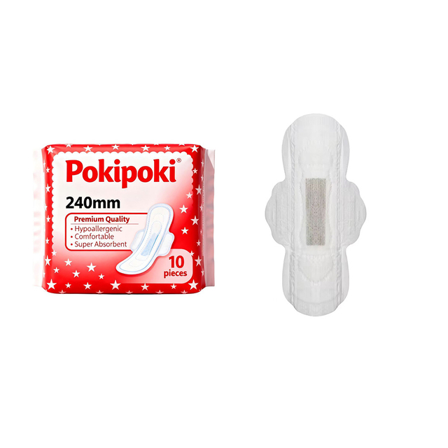 10 Counts Per Pack Women's Menstrual Period Sanitary Napkins / Sanitary Pads With Imported Japanese SAP