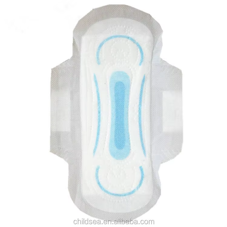 Daytime 245mm Blue Anion Chip Ladies Disposable Menstrual Sanitary Pads For Vietnam
