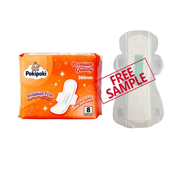 Premium Quality Super Absorbent Winged Women's Overnight Sanitary Napkins with Negative Ion Chip