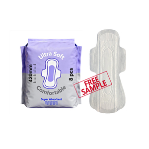 Cotton Soft Topsheet 410mm 420mm Women's Menstrual Sanitary Napkins / Sanitary Pads