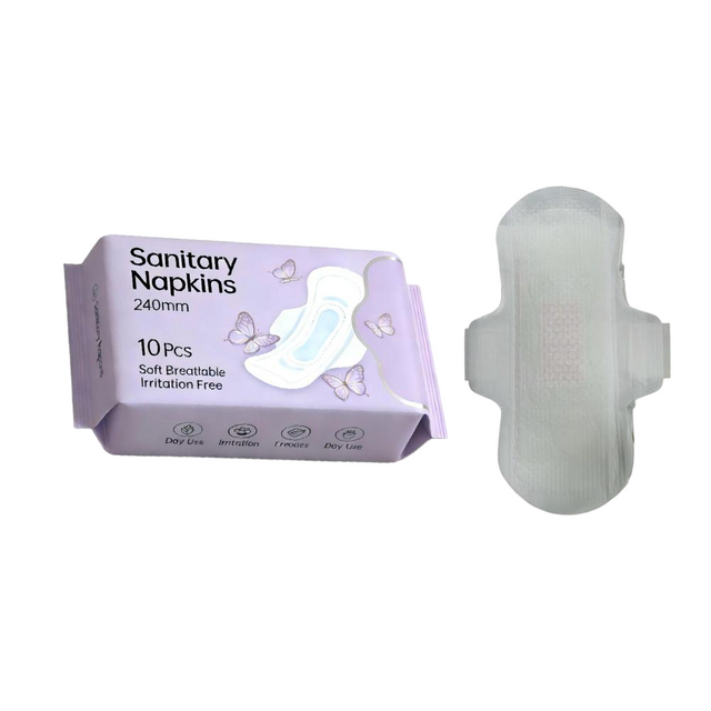 Daily Use 240mm 245mm Irritation Free & Cotton Soft Breathable Sanitary Pads for Women