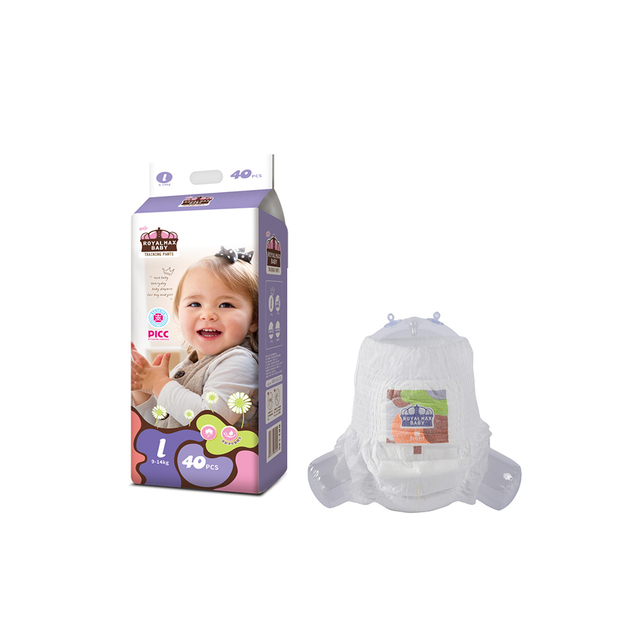 Factory Own Brand Royalmax Cotton Soft Disposable Pull Up Baby Diaper Pants