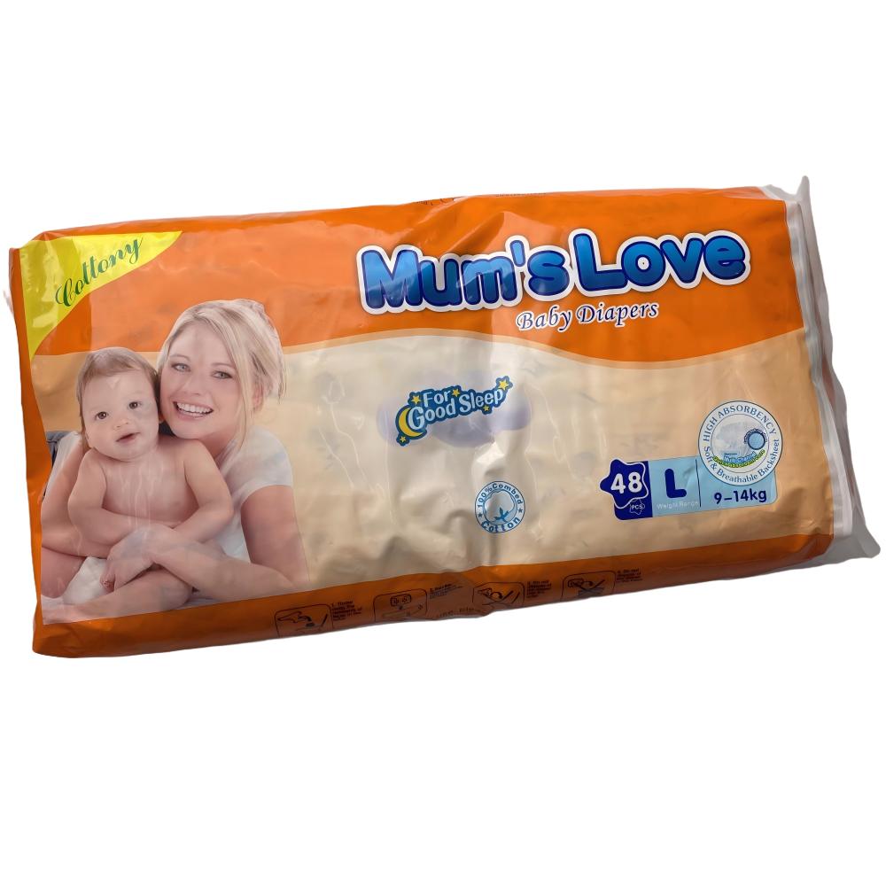 Custom Logo Mum' Love Disposable Sleepy Baby Diaper Nappies Manufacturer in China