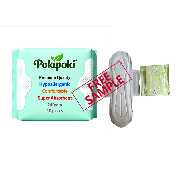 Chlorine Free Healthy 240mm Daytime Ladies Menstrual Sanitary Napkins Pads For Women