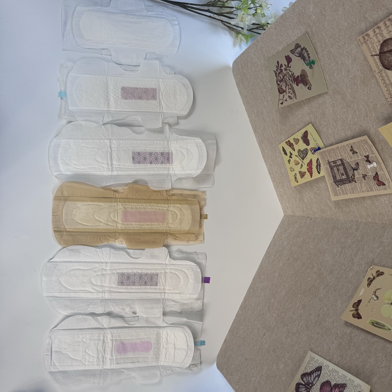 Eco Friendly Organic Pure Cotton Night Use Women Menstrual Sanitary Pads for Heavy Flow