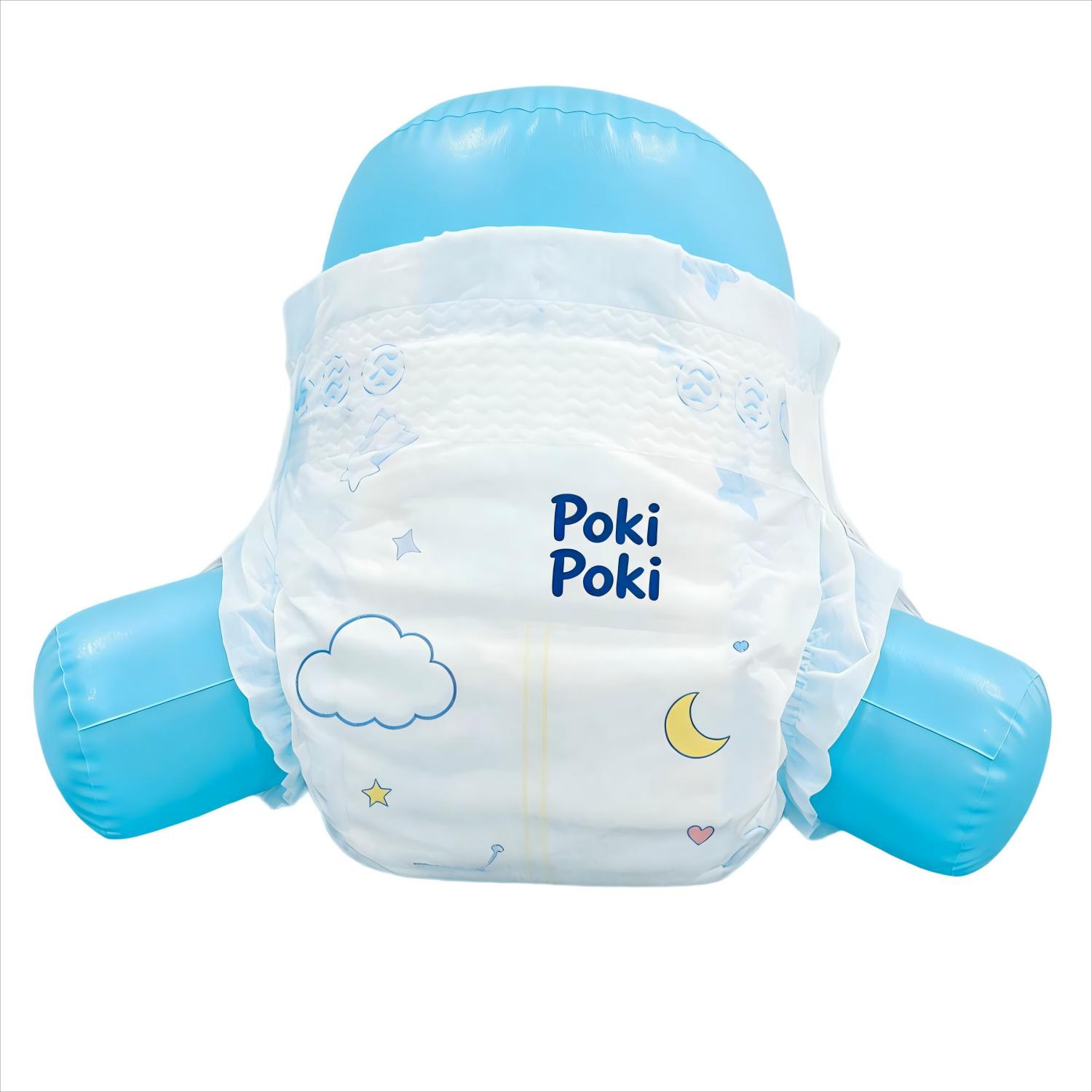 Ultra-thin Super Absorbent Babies Disposable Infant Diapers / Baby Diaper Nappies in Bulk