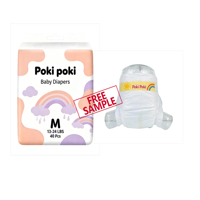 Lovely Rainbow Design Unisex Babies Disposable Diapers Pants for Swaddlers & Toddlers