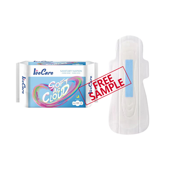 290mm Ultra-thin Fast Absorption Non-woven Blue Chip Ladies Menstrual Sanitary Napkins