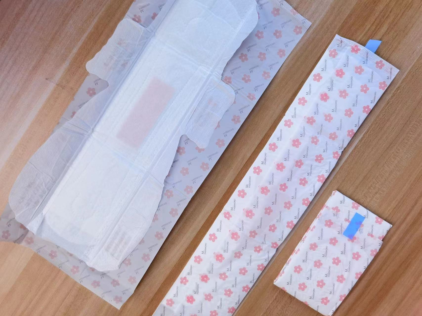 Ultra Soft Non-woven Anti-bacterial Ladies Disposable Sanitary Napkins for Extra Comfort