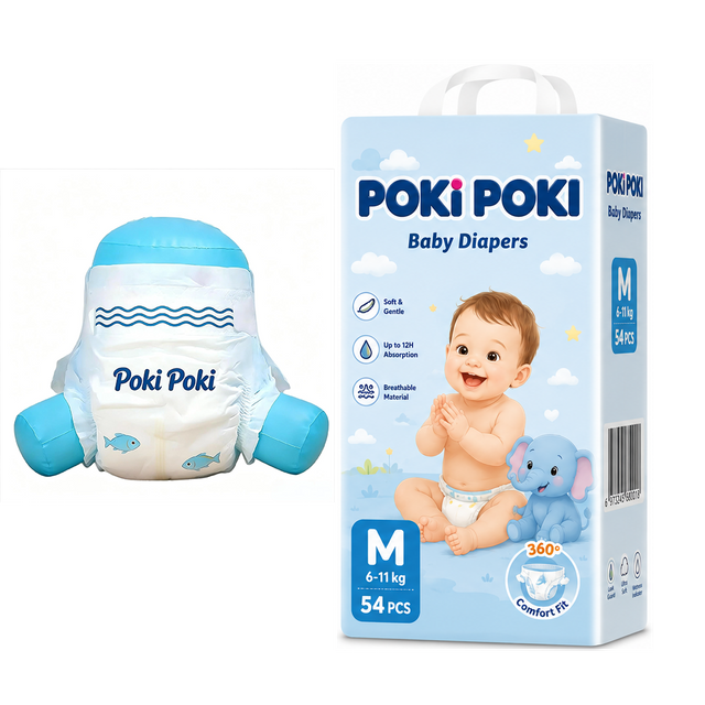 Chinese Factory OEM Private Logo Large Capacity Leak Guard Overnight Comfortable Disposable Baby Diapers