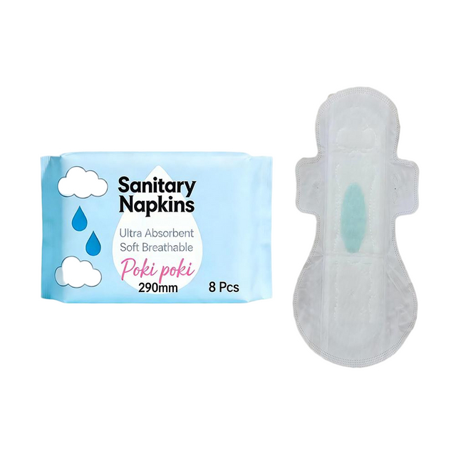 Functional Green Anion Chip Ladies Menstrual Sanitary Napkins / Women Pad for Female & Teens Girls