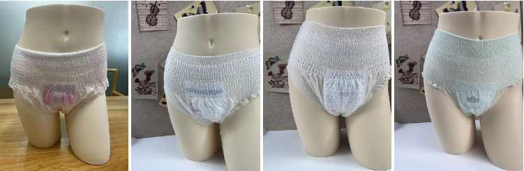 M L XL Maxi Size Extra Heavy Flow Women's Menstrual Pants / Period Panties In Bulk