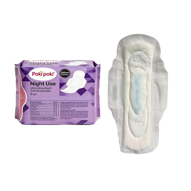 Extra Large XL Size 290mm Winged Shape Women Menstrual Sanitary Napkins or Lady Pads