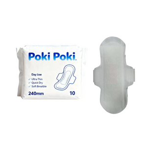 Ultra Thin Quick Dry Cotton Soft Breathable Ladies Menstrual Sanitary Napkins / Women Pads