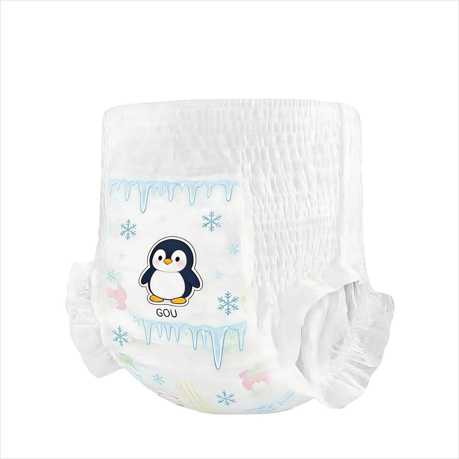 Bulk Pack Highly Absorbent Overnight Comfortable Disposable Pull-up Baby Diapers / Baby Pants