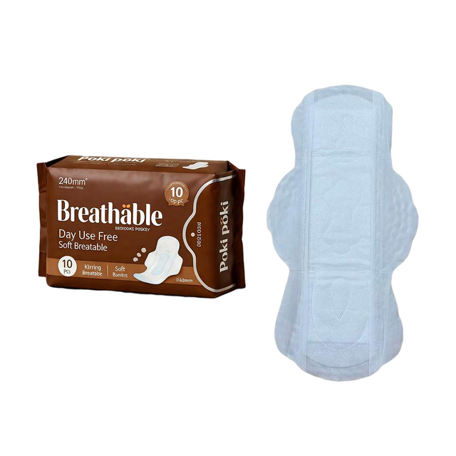 Medical Grade Healthy Ladies Menstrual Sanitary Napkins / Women Pads / Cover Pads 240mm