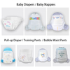 Professional China Manufacturing Factory For Dinosaur Pattern Printed Disposable Pull-up Baby Diapers / Babies Pants