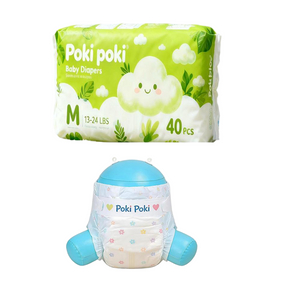 100% Natural Organic Pure Cotton Disposable Baby Diapers Pants / Babies Nappies With Wetness Indicator